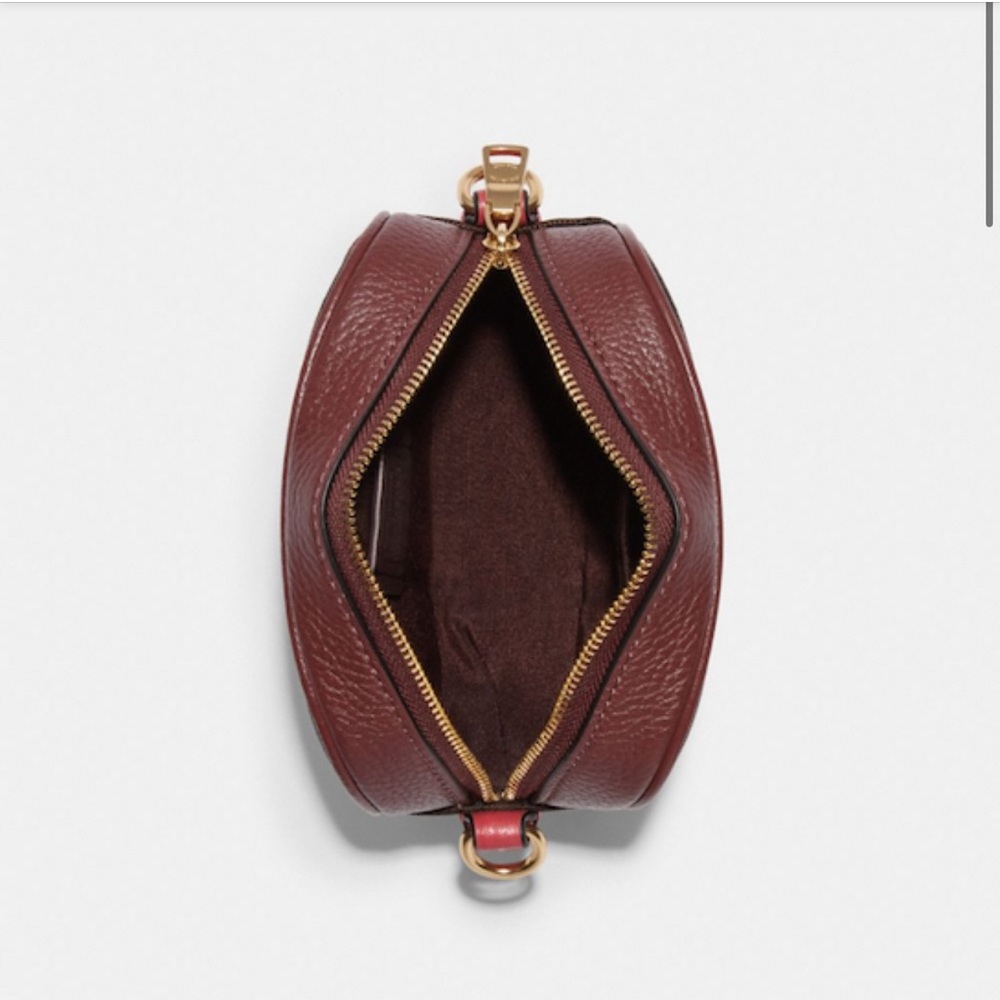 Coach Mini Dempsey Camera Bag In Signature Jacquard With Stripe And Coach Patch - Picture 5 of 11